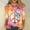 ZA-Pink, variant on Aboser Womens T-shirts Peace Sign Hippie Theme T Shirt Soul Inspirational Tee Tops Party 60s 70s Outfit Women 3/4 Sleeve Casual T-Shirt