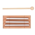 thumbnail image 2 of Aluminum Metal Bar, Beech Wood Base, 1Tone Chime with Mallet, for Classroom Management, 2 of 6