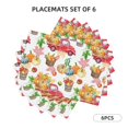 thumbnail image 3 of Placemats Set of 4 / 6, Autumn Harvest Truck Placemats for Dining Table Indoor/Outdoors Heat Resistant Washable Placemats 18" x 12", 3 of 8
