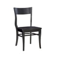 thumbnail image 3 of Linon Tucker Wood Commercial Grade Set of Two Side Chairs in Black, 3 of 16