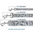 thumbnail image 3 of Buckle-Down Pet Leash, Dog Leash, Floral Paisley White Black, 4 Feet Long 1.0 Inch Wide, 3 of 6