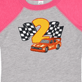 thumbnail image 4 of Inktastic Number Two Race Car Boys or Girls Baby Bodysuit, 4 of 5