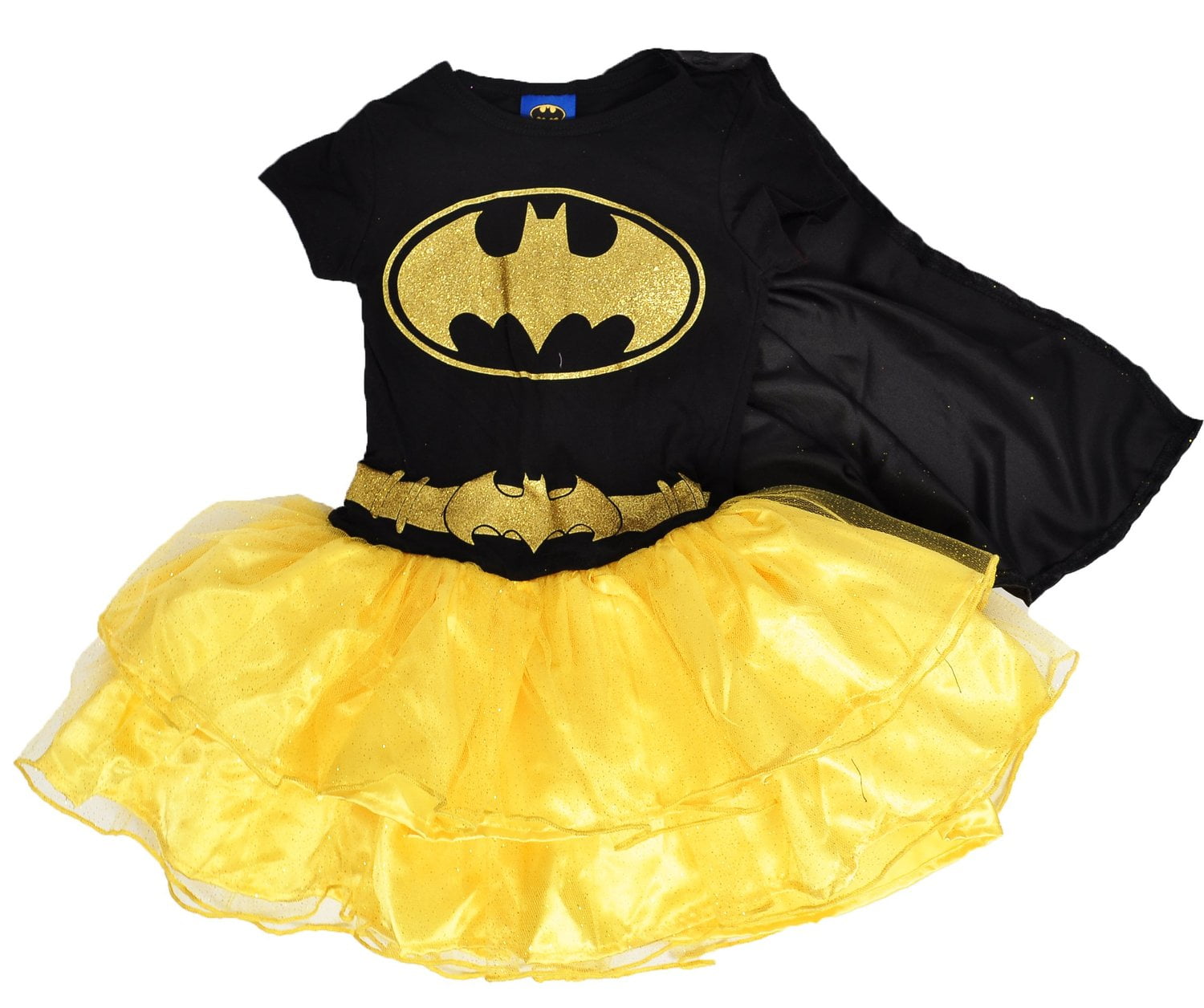 DC Comics Batgirl Girls Cape Tutu Costume Dress Playwear