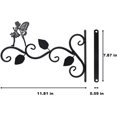 thumbnail image 2 of Plant Hangers Outdoor 12 Inch, Heavy Duty Iron Outdoor Plant Hanger, Fairy Hanging Plant Bracket Plant Hooks for Hanging Basket Plants Lanterns, 2 of 5
