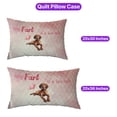 thumbnail image 5 of Every Fart is Love Note Vizsla Guilty Face Happy Valentine's Quilt Pillowcase Vizslas Dog Lover Gifts Idea Throw Pillow Cover Bed Home Decor - 01016, 5 of 5