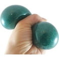 thumbnail image 6 of Sampler Pack of 5 Different 2.5" Stress Balls - Confetti, Metallic, Glitter, Doh, Soft - Squishy Gooey Shape-able Squish Sensory Squeeze Balls OT (RANDOM COLORS), 6 of 8