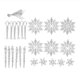 thumbnail image 5 of Bewildely 24 Pieces Christmas Snowflake Pendant Hanging Small DIY Hole Acrylic Decorating Gift Ornament Supplies Icicles Artesanía, 5 of 6