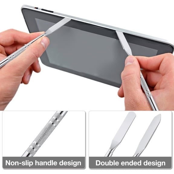 SEWOART Stainless Steel Spudger Tool Silver for Repairing Mobile Phones and Laptops 2Pcs