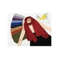thumbnail image 7 of INSPIRE CHIC Women's Solid Chiffon Scarf Lightweight Soft Sheer Long Head Wrap Shawl Scarves Red Brown 68.9x29.5 inches, 7 of 7