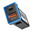thumbnail image 3 of Puerto de cargador de coche Qc 3.0 con toma de carga rápida USB tipo C para, 3 of 5