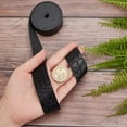 thumbnail image 3 of Crocodile Pattern Leather Strap Strip 1 Inch Wide 79 Inch Long Bump Texture Leather Belt Wrap Single Sided Flat Cord for DIY Crafts Projects Clothing Making Bag Handles（Black） 1roll, 3 of 9