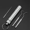thumbnail image 5 of 3Pcs Toothpicks Pocket Set Outdoor Portable Multi-Purpose Toothpick Fruit Fork, 5 of 11