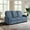 Blue, variant on Relax-A-Lounger Panama Modern Woven Upholstered Reclining Sofa, Blue