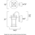 thumbnail image 2 of Maxim Lighting - LED Outdoor Wall Sconce - Outdoor Wall Mount - Oakville-12W 1, 2 of 2