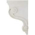 thumbnail image 3 of Ekena Millwork 3 3/8"W x 6 1/2"D x 10 1/2"H Boston Traditional Scroll Wood Vintage Decor Corbel, Chalk Dust White, 3 of 6