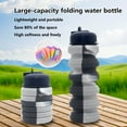 thumbnail image 5 of Arcticwind Colorful Collapsible Water Bottle, BPA-Free Silicone 17oz Travel Bottle with Handle & Carabiner, Portable Leak-Proof Sports Bottle for Camping, Hiking, Cycling - Reusable & Compact, 5 of 5