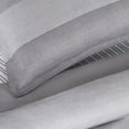 thumbnail image 2 of Serta Simply Clean 7 Piece Gray Textured Stripe Comforter Bedding Set, Queen, 2 of 3