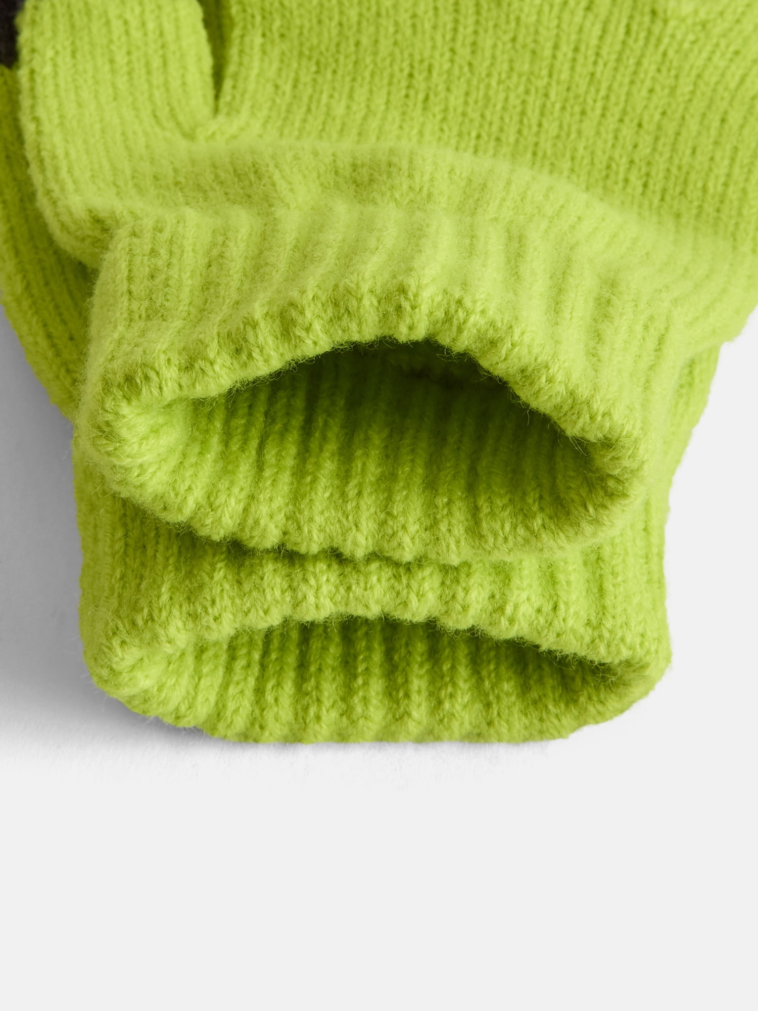 Justice Girls x Dr. Seuss' The Grinch Faux Fur Hat and Glove Set, Green