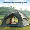 thumbnail image 3 of Tente Escamotable Extérieure Imperméable pour 3-4 Personnes, Tente Instantanée Double, 3 of 8