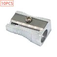 thumbnail image 2 of 10Pcs Silver Metal Handheld Metal Mini Manual Pencil Sharpeners Silver with Single Hole Aluminum Alloy Sharpener for Standard Size Pencils Pencil Sharpeners Writing and Correction Supplies, 2 of 6