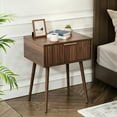 thumbnail image 7 of Ktaxon Set of 2 Solid Wood Nightstand,  End Table, Side Side End Table for Bedroom Furniture, Brown, 7 of 7