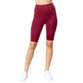 thumbnail image 3 of Juniors High Waist Wide Band Active Workout Biker Running Shorts Leggings, 3 of 5