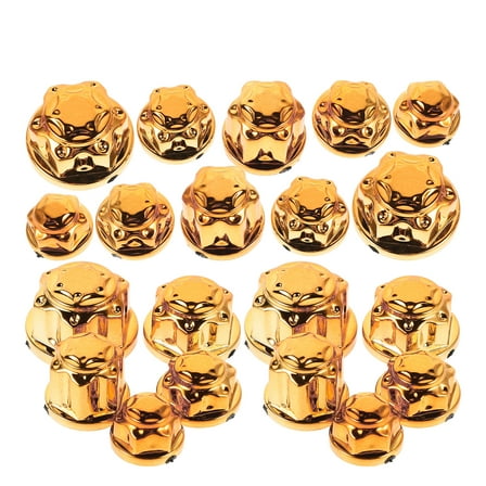 LULULION 1Set Motorcycle Fairing Bolt Kit Golden ABS Engine Nut Covers Easy Installation