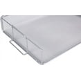 thumbnail image 4 of Stackable Silver Letter Tray, 2-Piece Metal Grid, Office/School Organizer, 34x24x6.5cm, 1 Set, 4 of 4