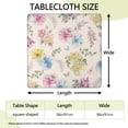 thumbnail image 2 of Square Tablecloth with Elastic Edges 36 * 36 Inch Waterproof Pioneer Table Cover Washable Indoor and Outdoor for Party Kitchen Dinner Banquet Patio Picnic, 2 of 6