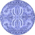 thumbnail image 1 of Ahgly Company Indoor Round Persian Blue Traditional Area Rugs, 7' Round, 1 of 4