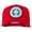 Red, variant on Texas State Seal Patched Mesh Cap - Red OSFM