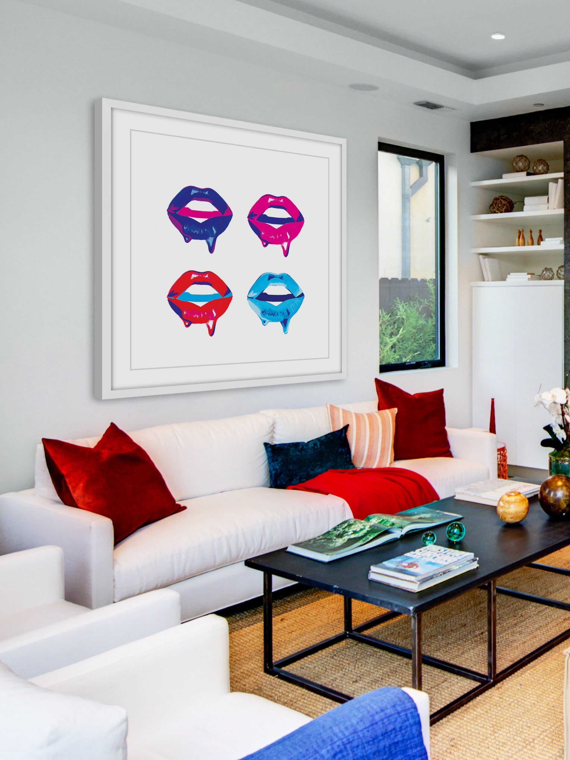 "Dewy Lips" Framed Painting Print