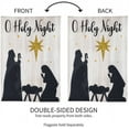 thumbnail image 5 of Evergreen Flag, Nativity Silhouette House Linen Flag, 44'' x 0.69'' inches, 5 of 6