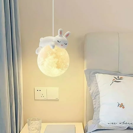 

CHNGYJC Modern Scandinavian Boys and Girls Bear Chandelier for Bedroom Hallway Balcony - Stylish Room Decoration - Unique Mother‘s Day Gift