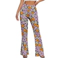 thumbnail image 4 of Savings EGNMCR Flare Leggings for Women Yoga Pants Print High Waisted Flare Leggings Bootcut Casual Bell Bottom Dress Wide Leg Yoga Pants, 4 of 9
