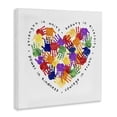 thumbnail image 2 of Stupell Industries Modern Strength In Unity Handprint Heart Canvas Art, 24 x 24, by Erica Billups, 2 of 7