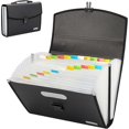 thumbnail image 5 of Carpeta de archivos expandible de 26 bolsillos - Hebilla duradera mejorada, base con asa portátil ergonómica / Organizador de archivos expandible tamaño carta A4 grande / Acordeón, 5 of 5