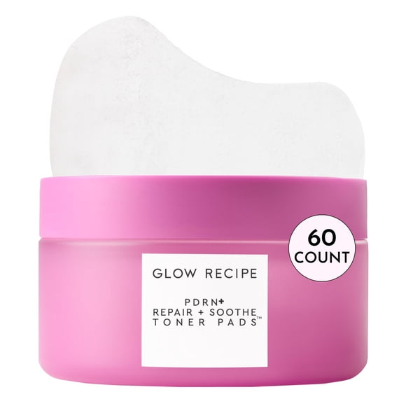 Pads tónico Glow Recipe PDRN+ Repair + Soothe, 60 piezas