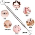 thumbnail image 3 of Dual Head Facial Reflexology Tools Stainless Steel Manual Acupuncture Pen Portable Body Point Probe Massage Tool, 3 of 5