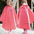 thumbnail image 2 of Yuncity Boys Girls Rain Jacket Poncho With Hood Lightweight Packable Rainwear Kids Outdoor Play School Waterproof Raincoat 6-8 Years, 2 of 3