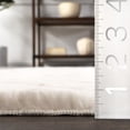 thumbnail image 2 of nuLOOM Chevron SuperiorWash Faux Rabbit Machine Washable Area Rug, 7' 6" x 9' 6", Chevron Off-white, 2 of 9