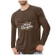 thumbnail image 2 of Amzcrzy - Sudadera Para Hombre, Deportiva, Fitness, Para El Hogar, Pijama Navideño Estampado, Camiseta De Manga Larga, Cuello Redondo, Marrón, 3Xl, 2 of 4