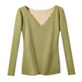 thumbnail image 1 of Top térmico de moda para mujer, ropa interior Calzoncillos Sueltos Top Lencería Poliéster Capa base Camiseta Pijamas para deporte Clima frío SG BLESIY  Capa base térmica, 1 of 8