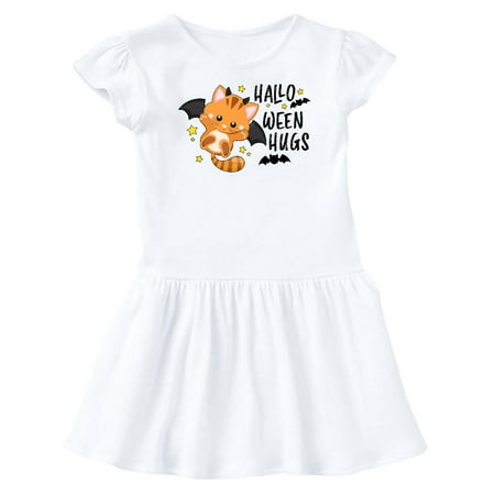 

Inktastic Halloween Hugs with Cute Vampire Cat Bat Gift Baby Girl Dress