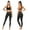 Black, variant on Women Yoga Pants Color Gym Mesh Workout Running Leggings Tights