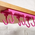 thumbnail image 3 of Hang & Organize Your Wardrobe, Cupboard Essentials Effortlessly Red Kitchen Ceiling Storage Rack, 3 of 5