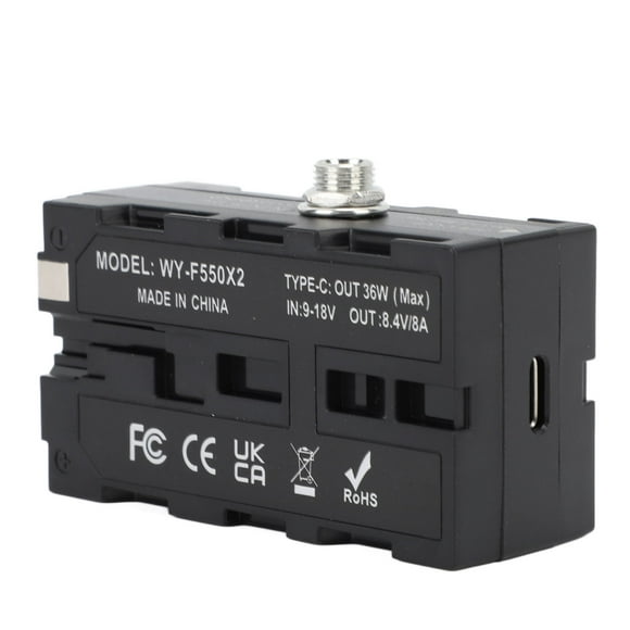 Batería ficticia NP F970, DC Batería Ficticia Adaptador de Alimentación Amplia Protectión de Circuito Compatible para HDRFX1