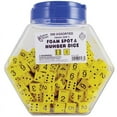 thumbnail image 2 of Koplow Games Foam Spot & Number Dice, Yellow, 16Mm, Tub of 200, 2 of 2