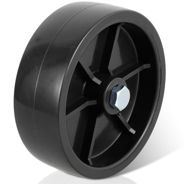 Trailer Jack Wheel Replacement 1200lbs Capacity Plastic Trailer Jack Wheel Practical Trailer Tongue Jack Wheel with Screw Kit for Boat Trailer Jack with Wheel-100x152cm-black