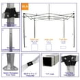 thumbnail image 2 of Impact Canopy 10 x 10 Pop Up Canopy Tent, Straight Leg Shelter, Ultra Light Aluminum Frame, UV Coated, Canopy Accessories, White, 2 of 6